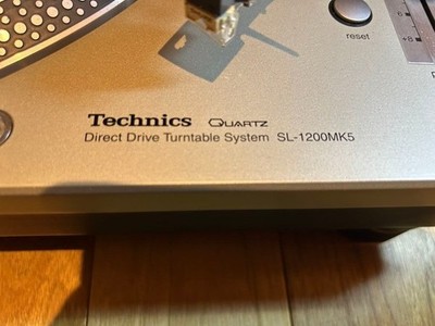 Technics SL-1200 MK5 Silver Direct Drive DJ Turntables Vintage