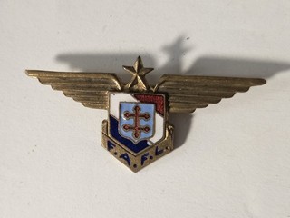 Insigne Forces Aériennes France Libre 1940 Fabrication Anglaise FAFL