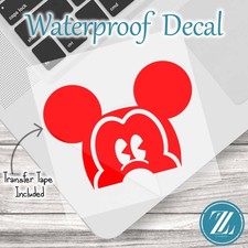 Mickey Mouse Peeker Vinyl Decal, Disney Villain Decal for Cars and Laptops