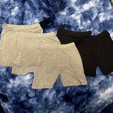 Girls 5-6 S Lot Of 5 Undershorts Bike Shorts Underpinnings Black / Gray
