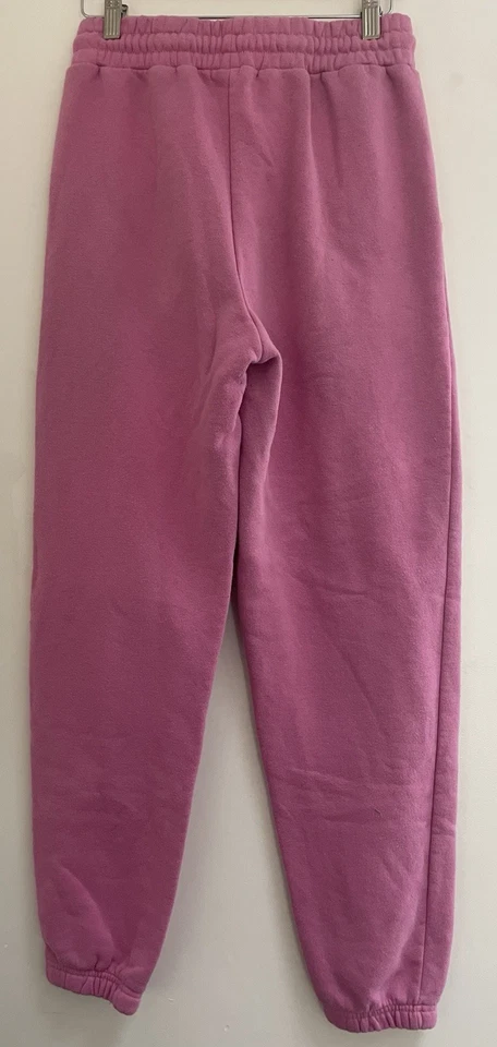 Forever 21 Women's Solid Pink Cotton Blend Cozy Adjustable Waist Jogger Pants S - Image 3 of 3