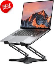 Adjustable Metal Laptop Stand Foldable Cooling Riser for 10  15.6in Notebook - US