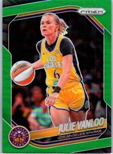 2025 Panini Prizm WNBA #132 Julie Vanloo Green Prizms