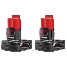 Milwaukee 48-11-2412 12V Li-Ion M12 Battery 3AH Extended Capacity 2Pk 0452422867