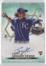 2022 Inception Base Rookie and Emerging Stars Aqua 1/75 Jackson Kowar Auto 0ge3