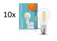 10X Ledvance Smart+ Led Filament Birne 5,5W E27 Alexa Google Apple Eek:E(Spka-G)