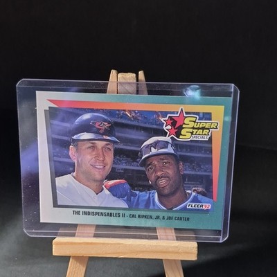1992 Fleer Cal Ripken Jr. Joe Carter #703 Orioles Blue Jays