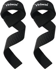 Gym Lifting Straps for Weightlifting & Deadlift - Non-Slip Silicone Grip, Padded