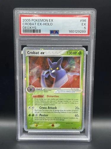 Crobat EX #96 - 2005 POKEMON EX DEOXYS -HOLO PSA 5 EX POP 22