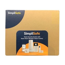 SimpliSafe Home Security System with Smart Alarm Wireless Indoor Camera, 8 Piece