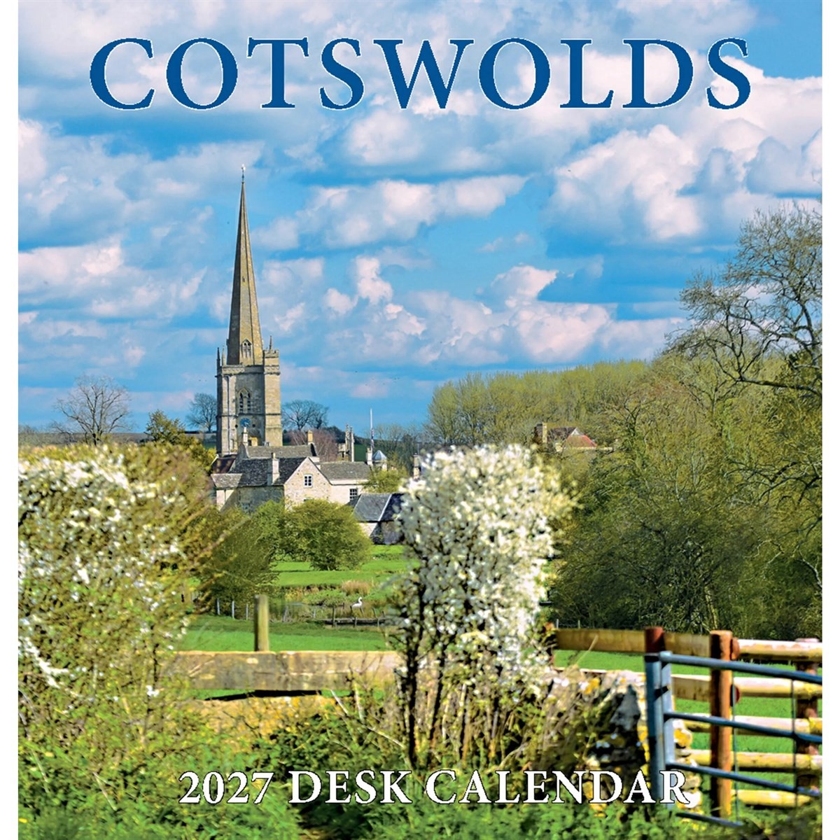 Cotswolds Desk Calendar 2027, Desk Calendars, Month To View, Travel, Gift