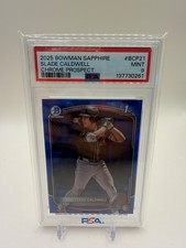 2025 Bowman Sapphire 1st Slade Caldwell PSA 9 Diamondbacks