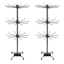 3 Tier Spinner Display Rack Retail Display Stand Metal Rotating Display Rack