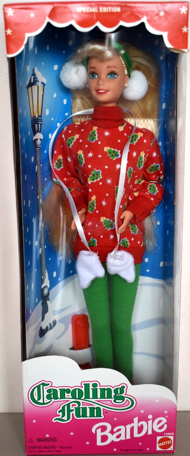 1995 Playline Collector Special Edition CAROLING FUN Vintage Blonde Barbie