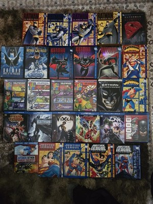 DC Animated Movies And Shows Total Of  34 Blu-ray And DVD 