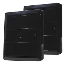 (Pair) Meter Box Cover or Overbox - Repair Solution for Gas / Elec Meters BLACK