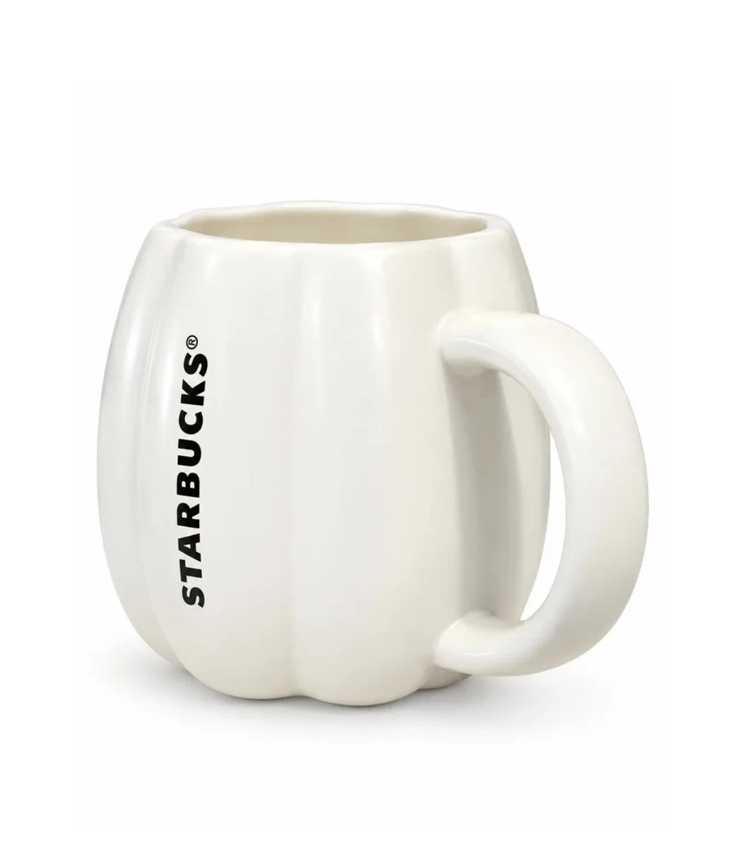 Starbucks Tasse weiß schwarz Kürbis mit Katze Halloween 2026 Limited Edition Mug