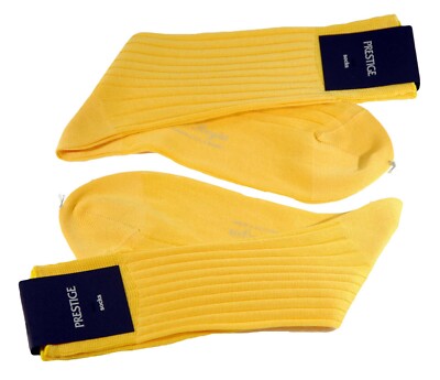 PRESTIGE (2 PAIA)CALZE UOMO CORTE COLORATE FILO SCOZIA