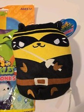 Cats Vs Pickles Chonks 403 Catrro 6" Beanbag Plush Black Yellow New With Tags