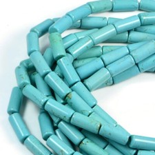 Semi-Precious beads Turquoise 8X16mm Gemstone Jewellery Making 15.5 Inch Strand