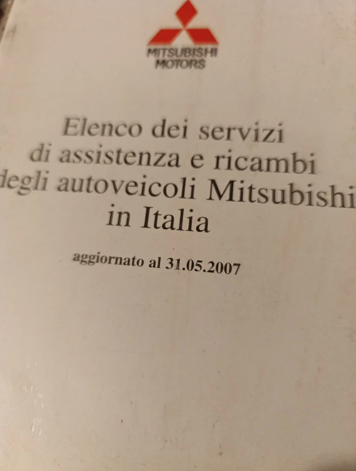 MANUALE USO E MANUTENZIONE MITSUBISHI L 200 2007 Completo  - Immagine 4 di 4
