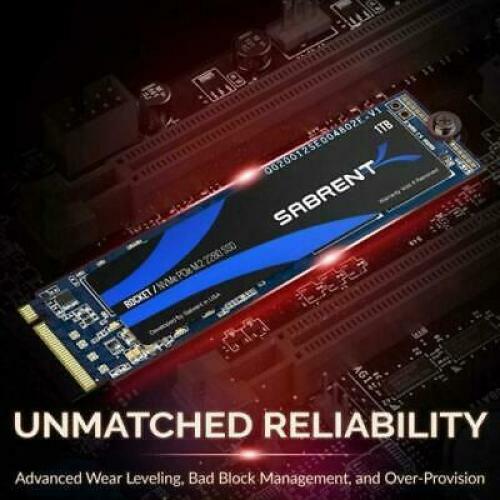 Sabrent 1TB Rocket NVMe PCIe M.2 2280 Internal SSD High Performance 1 TB Gen 4 - Picture 7 of 7