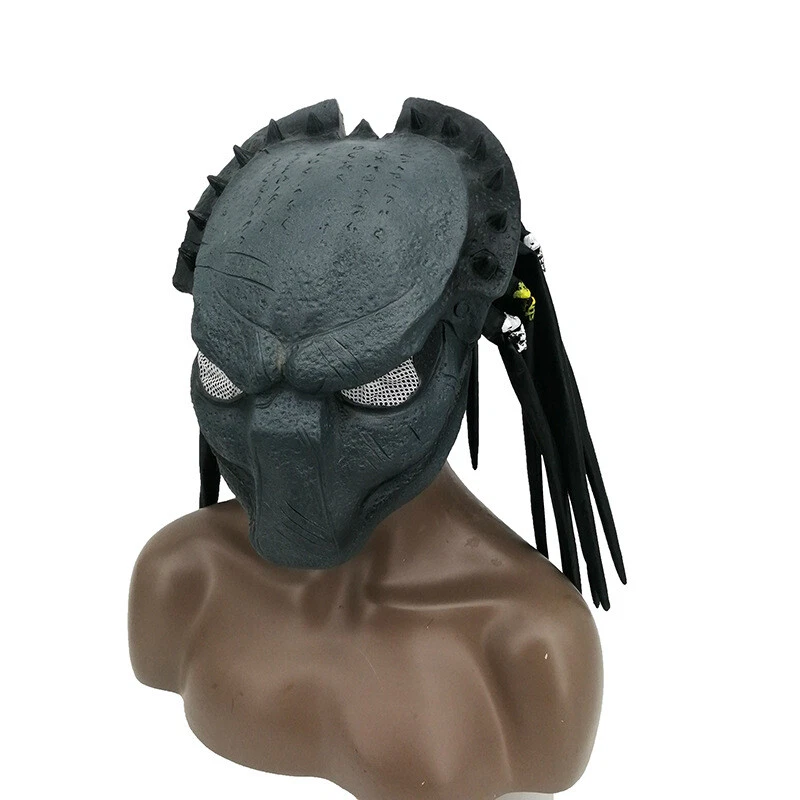 Alien vs. Predator Mask Predator Halloween Cosplay Mask Helmet Head Cover Latex - Image 3 of 4