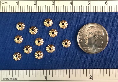 5mm CONCHOS for Making 1:9 Traditional Scale Model Horse Western Saddles - GOLD