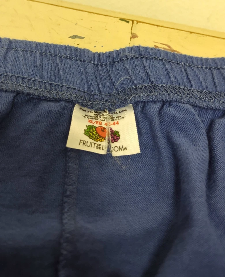 Lote de 2: Pantalones Cortos para Dormir Fruit Of The Loom Azul Algodón Para Hombre Talla XL Foto 4 de 4
