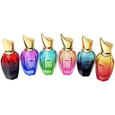 50ml 1.7oz bicolor gradient vase glass empty perfume spray bottles refillable