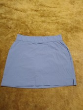 COLUMBIA SKORT Women's Large Outdoor Activewear Gray Stretch Pockets
