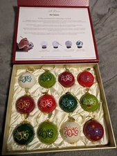 [Pier 1 Imports] 2016 Li Bien 12 DAYS OF CHRISTMAS Ornaments