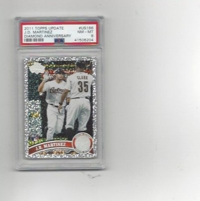 2011 Topps Update Diamond Anniversary US186 J.D. Martinez RS PSA 8 Free ...