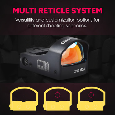 ADE Shake Awake RD3-012 PRO DELTA Red Dot For Taurus G3 G3C TORO Optics Ready