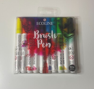 Brand New Unopened Royal Talens Ecoline Brush Pen Set of 10
