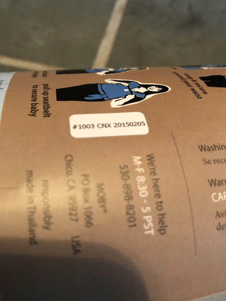 Novo Moby Wrap Porta-Bebês/Sling Marrom Chocolate - Design Ergonômico - Imagem 4 de 4