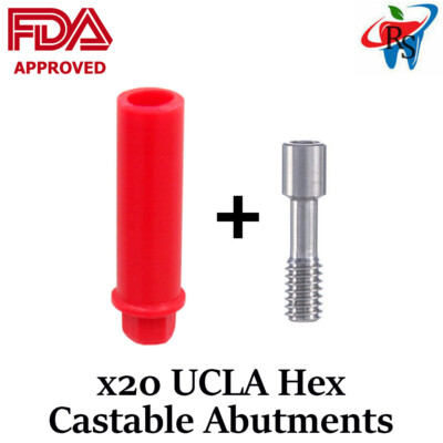 20x UCLA Dentallabor Abutments Kunststoff sechseckig Burnout individuell FDA zugelassen