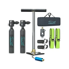 0.5L Mini Scuba Tank, Portable Diving Tank Oxygen 6-10 Minutes, Snorkeling Lu...