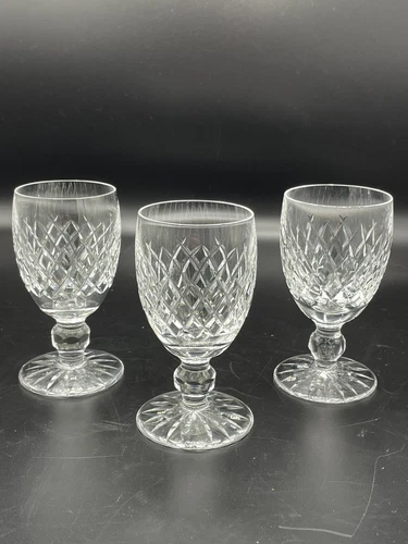 3 BOYNE by WATERFORD Crystal Claret Red Wine Glass(es) 4 3/4" EXCELLENT Vintage