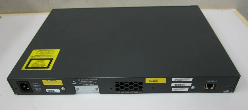 Cisco Catalyst 2950G 48 Port  Switch with 2 GBIC Slot Model: WS-C2950G-48-EI - Image 4 of 4