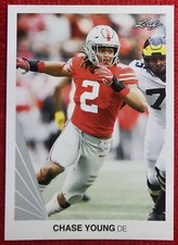 2020 Leaf Chase Young #05 1990 Retro Ohio State Buckeyes