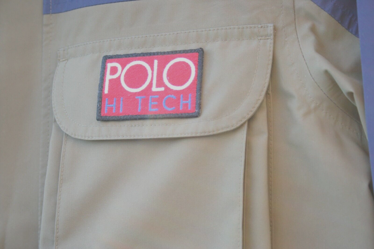 Polo Ralph Lauren Hi Tech Waterproof color blocked Anorak olive