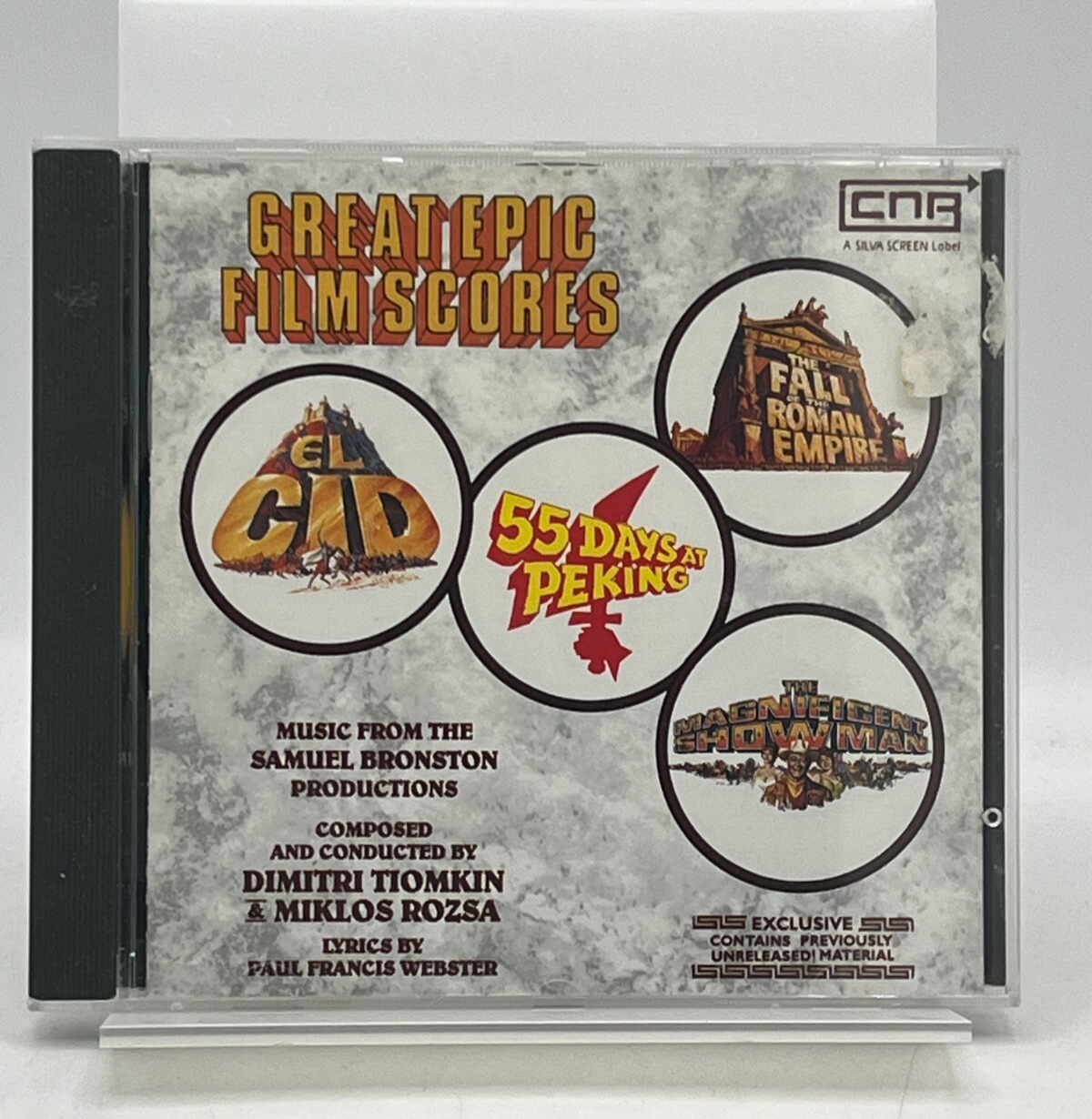Great Epic Film Scores Soundtracks CD 1993 Dimitri Tiomkin Miklos Rozsa