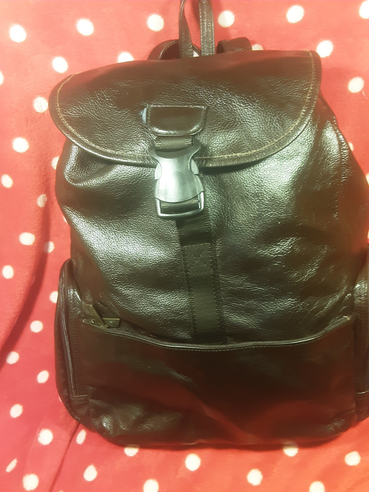 Ameri Leather Mens Large  Backpack Luggage  Dark … - image 8