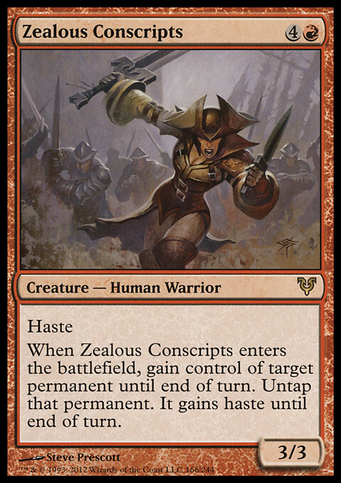 MTG Magic the Gathering Zealous Conscripts (166/252) Avacyn Restored LP