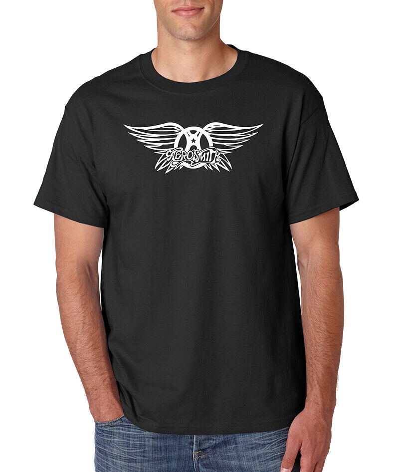 AEROSMITH Wings Logo T-Shirt Vintage Classic Rock Band AEROSMITH Wings Logo T-Shirt Vintage Classic Rock Band