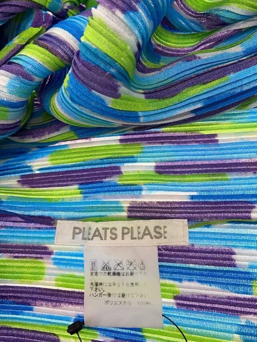 プリーツプリーズ CABLE STITCH 　ブルー　3 PLEATS PLEASE ISSEY MIYAKE ◇ Cut-and-sew / 3 / polyester