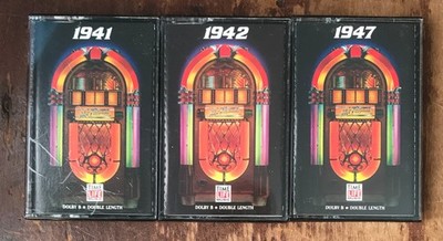 Your Hit Parade 1941 & 1942 & 1947 Time-Life 3 EX Cassettes Art Lund Dinah Shore