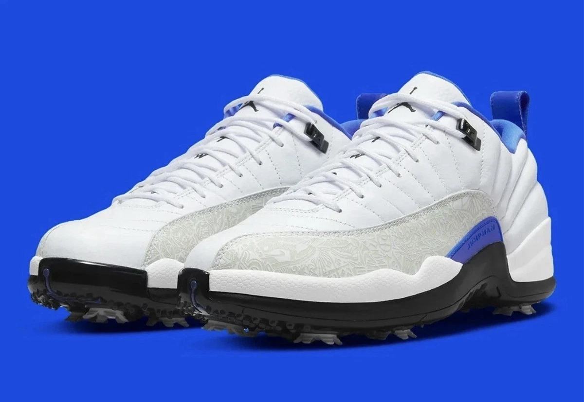 Jordan 12 Golf Low White Game Royal | eBay