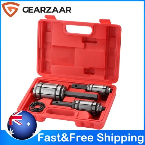 3 PCS Car Tail Pipe Expander Set Muffler Exhaust Pipe Dent Remover Tool Kit RED